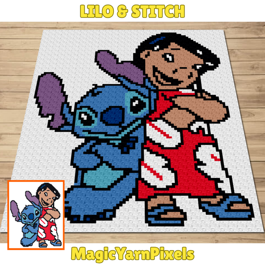 Lilo and Stitch by Magic Yarn Pixels