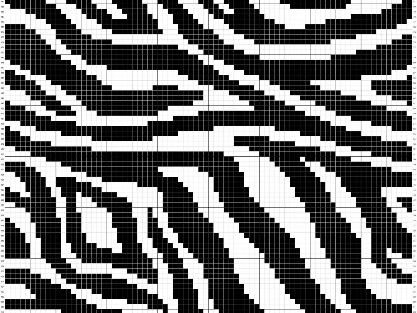 Zebra Print Graph + Written Pattern For C2C & Tapestry Crochet - C2C Graph Zebra Pattern- Animal Print Baby Crochet Blanket - Crochet Zebra