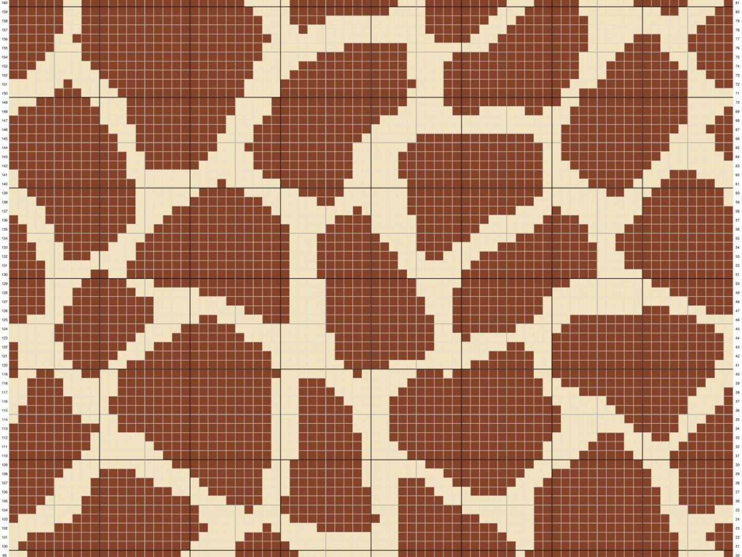 Giraffe Print Graph + Written Pattern For C2C & Tapestry Crochet - Giraffe C2C Graph - Animal Print Crochet Blanket - Giraffe Baby Blanket