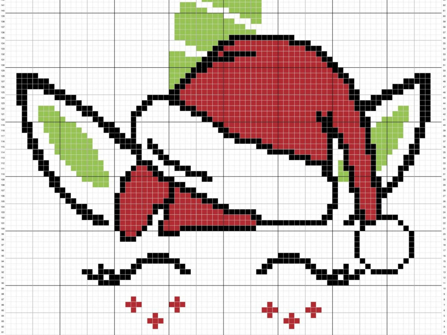 Christmas Santa Unicorn Graph + Written Pattern For C2C & Tapestry Crochet - Christmas C2C Graphgan - Unicorn C2C Blanket - Baby Shower Gift