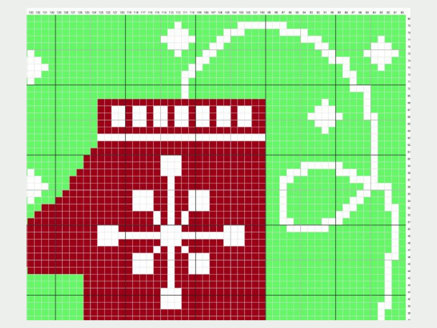 Christmas Winter Mittens Graph + Written Pattern For C2C & Tapestry Crochet - Christmas C2C Graphgan - Crochet Christmas Baby Blanket Gift