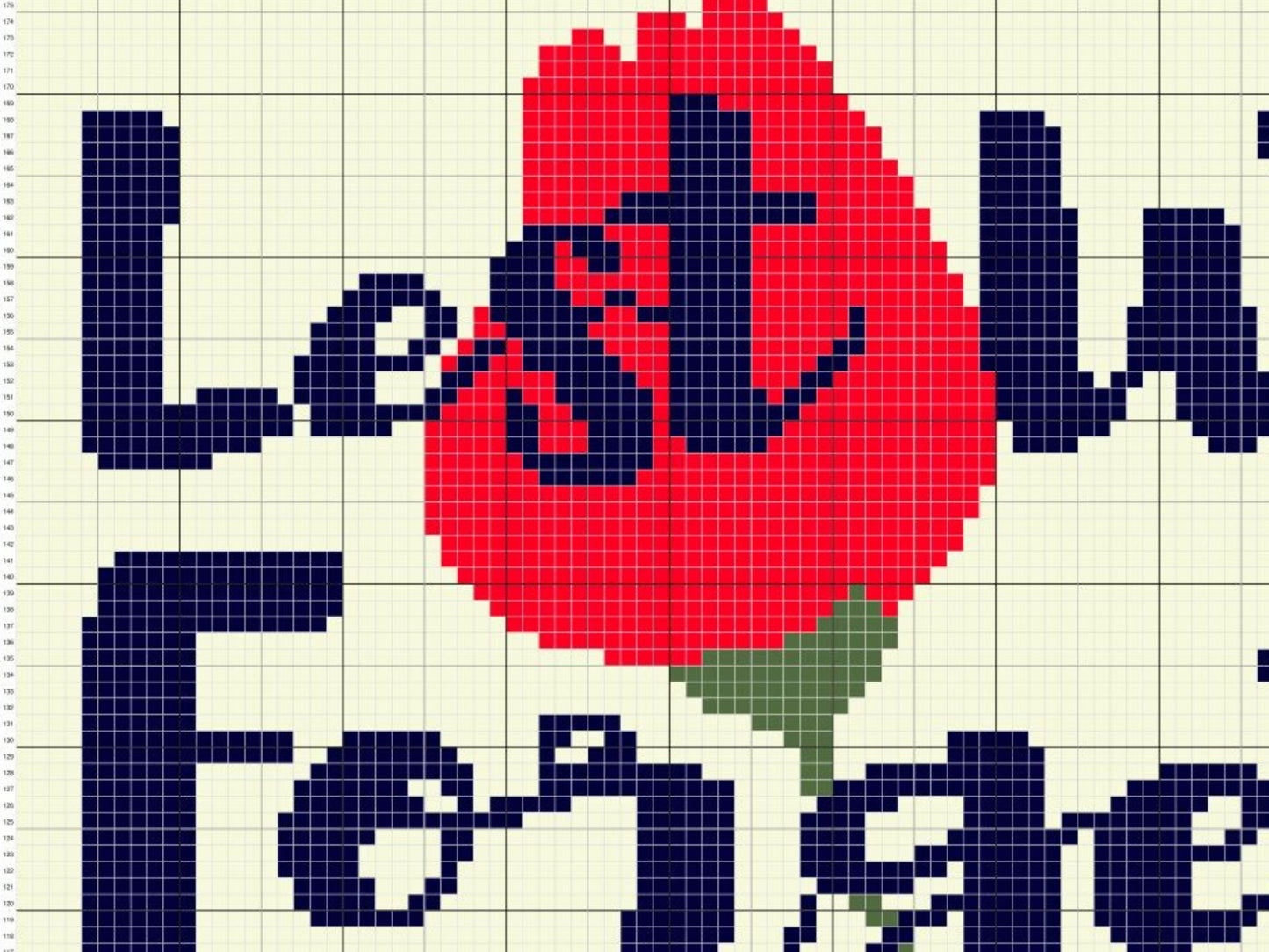 Lest We Forget Poppy Graph + Written Pattern For C2C & Tapestry Crochet - Poppy C2C Crochet Pattern - Crochet Blanket - Poppy Afghan Chart
