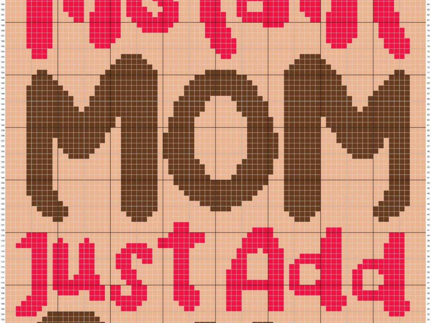 Instant Mom Just Add Coffee Graph + Written Pattern For C2C & Tapestry Crochet - Mothers Day Crochet Pattern - Crochet Mom Blanket Mom Gifts