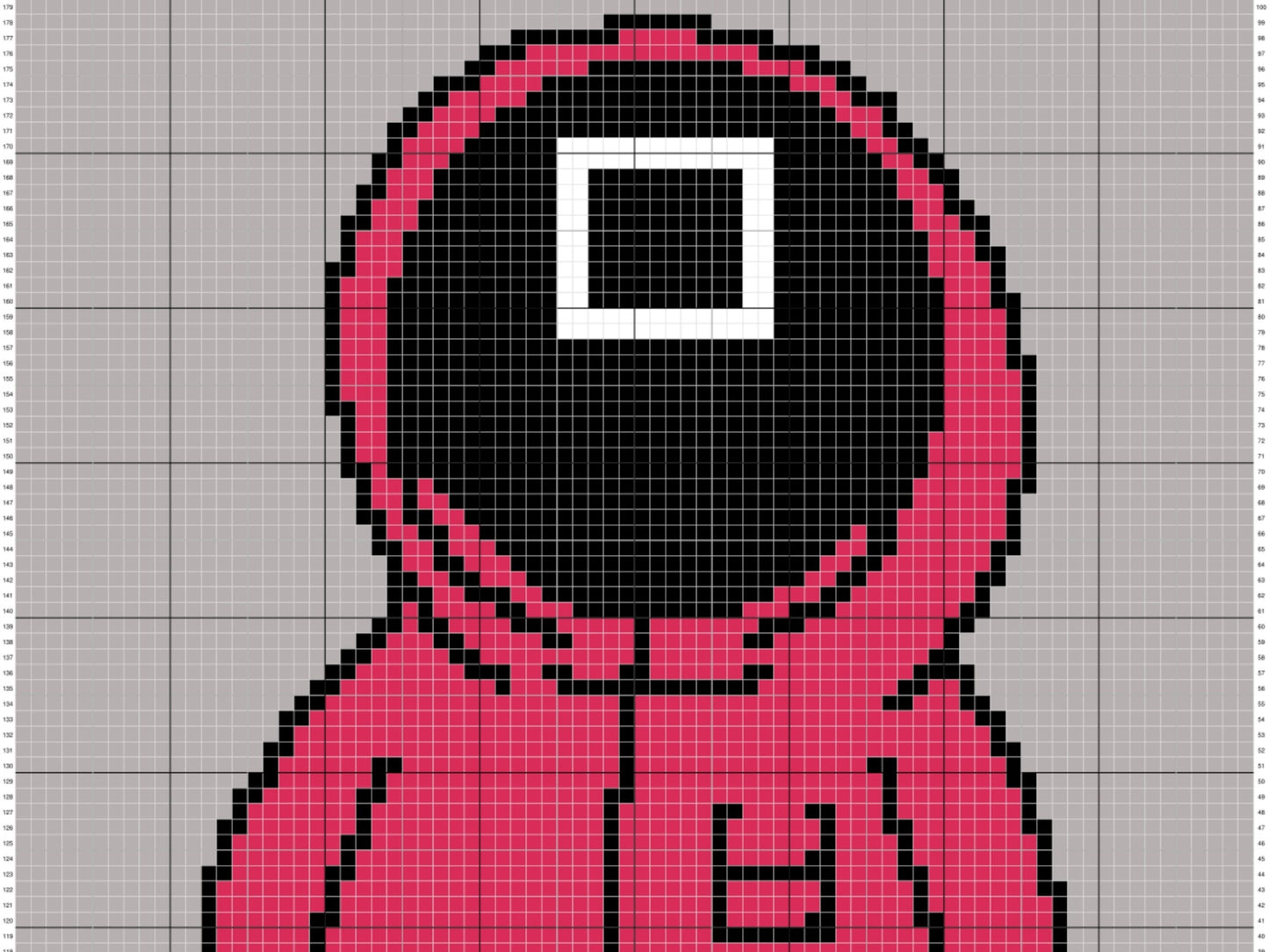 Red Minion Square Boss Graph & Pattern C2C and Tapestry Crochet-Crochet Pink Soldier Graphgan-Pink Soldiers Crochet Blanket-Pink C2C Crochet