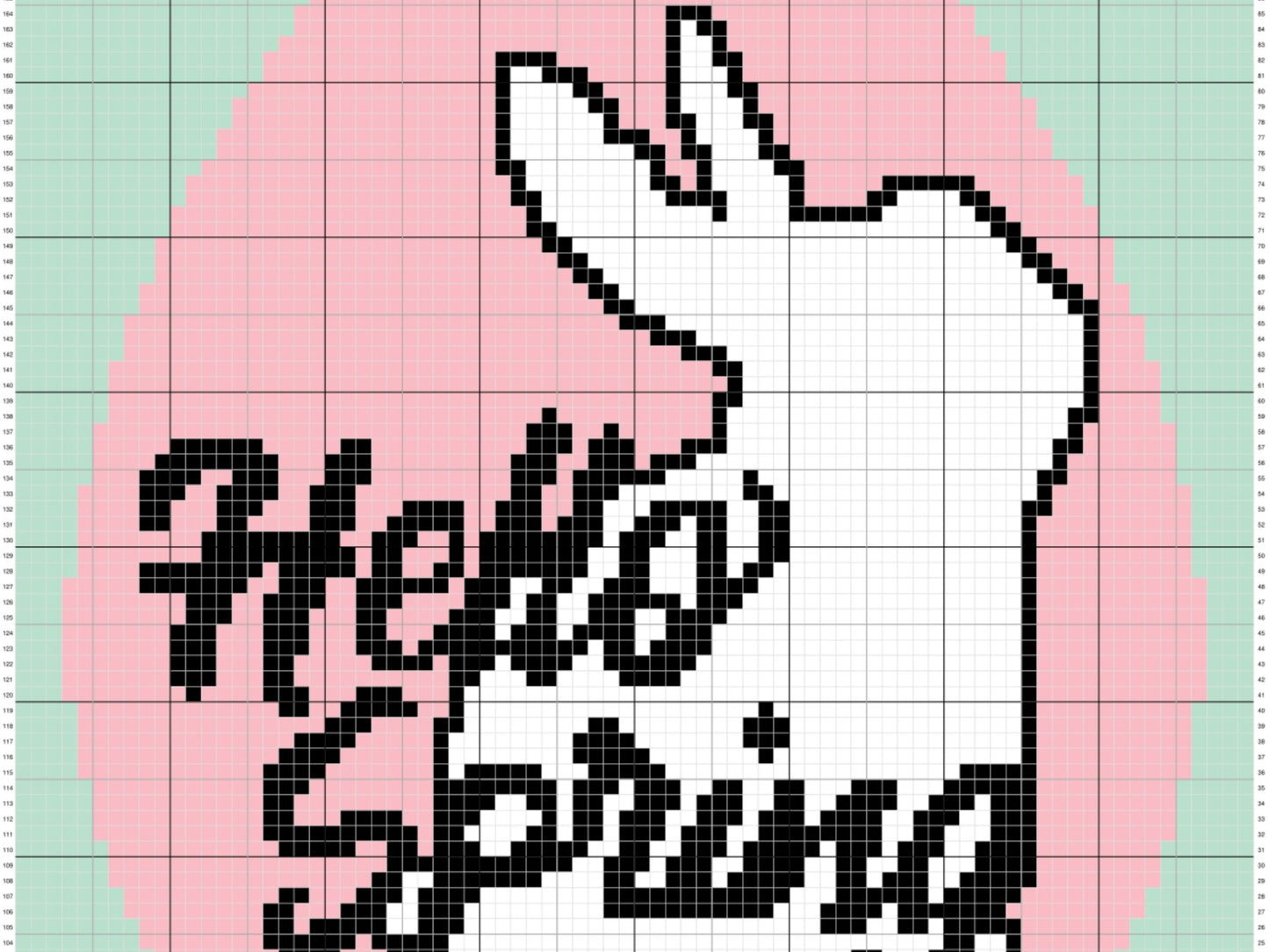 Hello Spring Easter Bunny Graph & Pattern C2C Tapestry Crochet-Bunny Blanket Graphgan - C2C Bunny Crochet Blanket-Crochet Bunny Baby Blanket