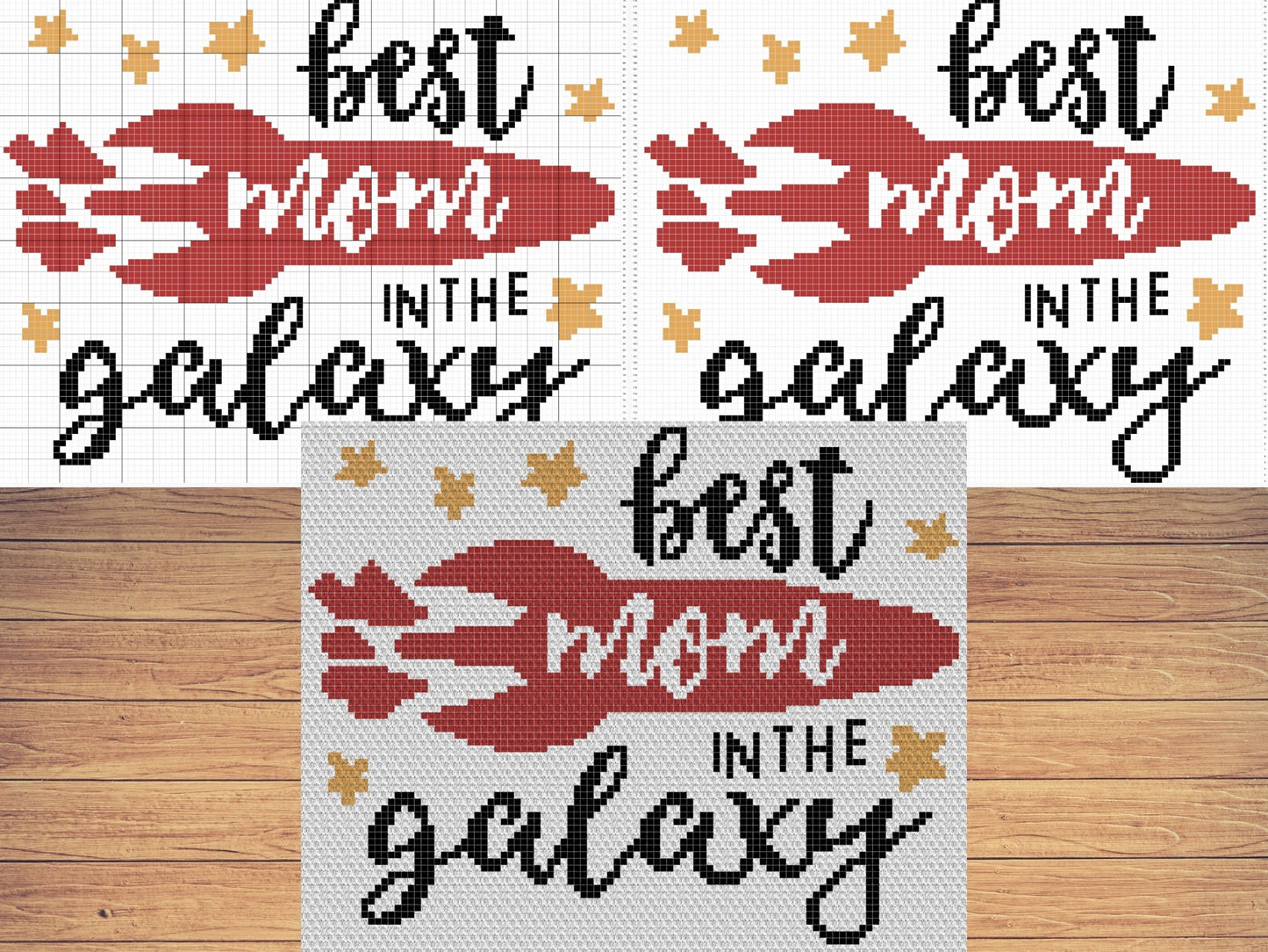 Best Mom In The Galaxy Graph & Pattern C2C Tapestry Crochet Mom Blanket Graphgan Gift For Mom Crochet Blanket C2C Mothers Day Blanket Gifts
