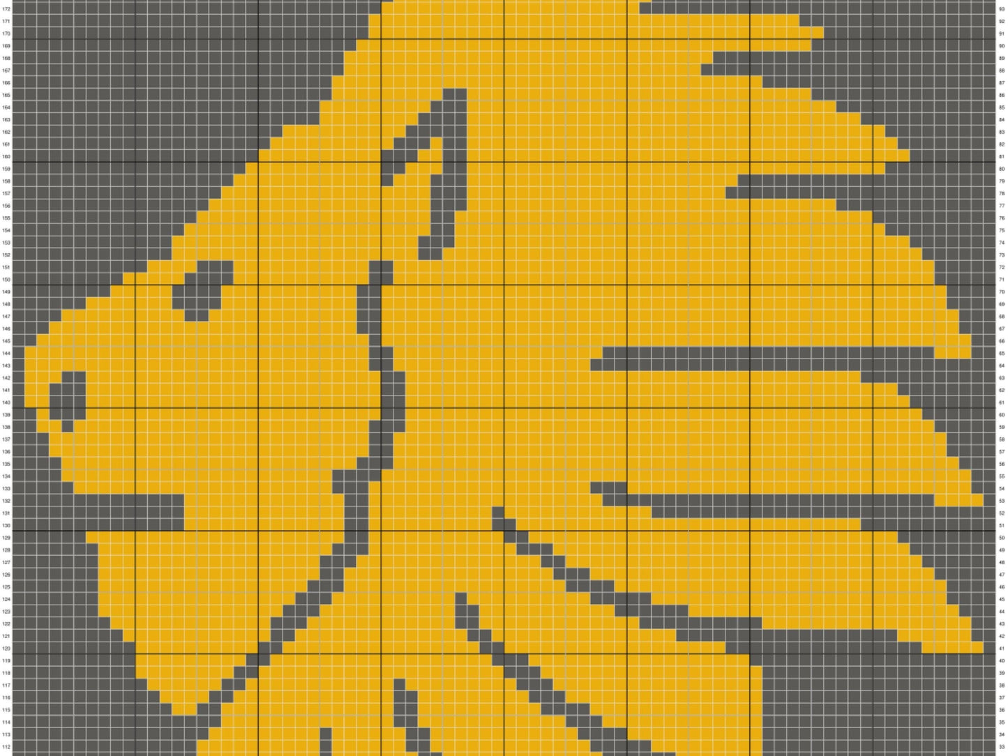 Leo Zodiac Sign Graph & Pattern C2C and Tapestry Crochet - Astrology Crochet Pattern Graphgan - Lion Crochet Blanket - Leo Gifts C2C Blanket