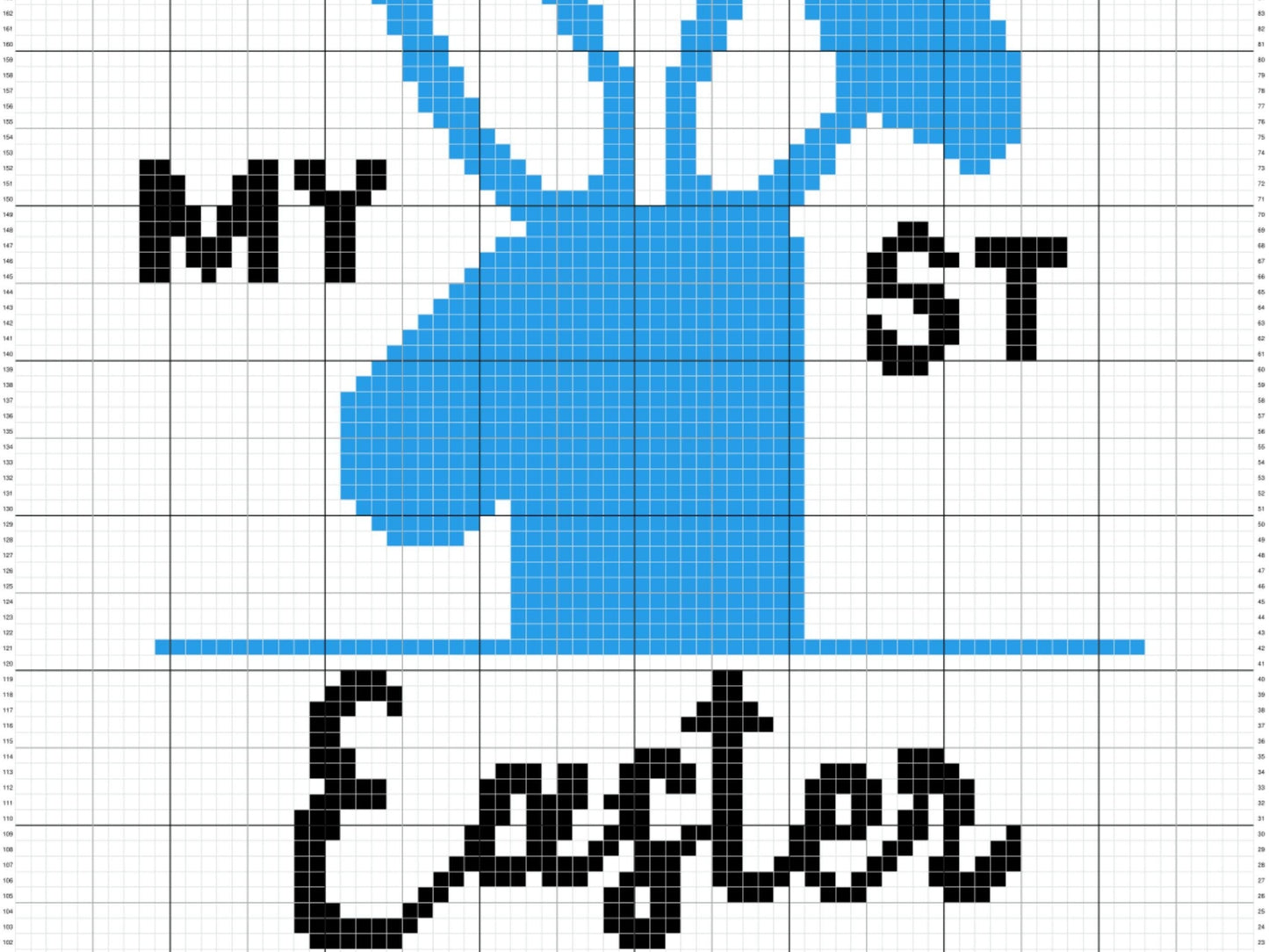My First Easter Baby Boy Graph & Pattern C2C and Tapestry Crochet - Bunny Blanket Graphgan Crochet Boy Blanket - C2C Rabbit Baby Shower Gift