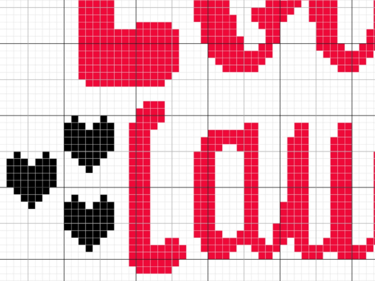 This House Runs On Love & Laughter Graph and Pattern C2C and Tapestry Crochet - Quote Crochet Graphgan Gifts For Family C2C Message Blanket