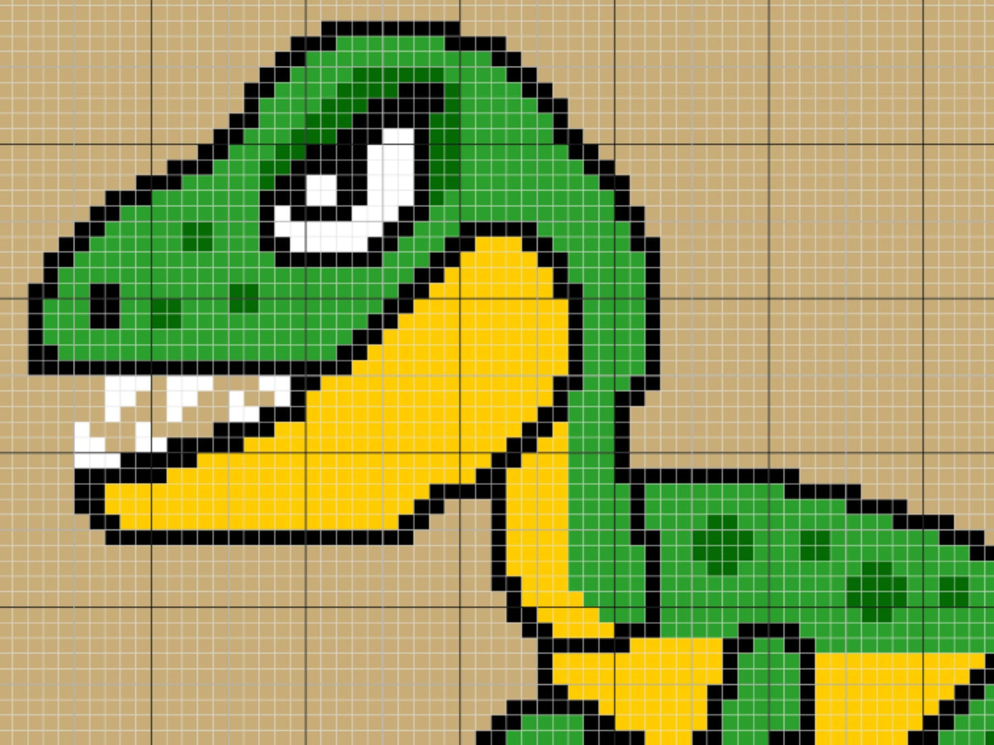T-Rex Dinosaur Baby Graph and Pattern C2C & Tapestry Crochet - C2C Dinosaur Graphgan - Crochet Dinosaur Blanket - C2C Trex Blanket Gift Baby