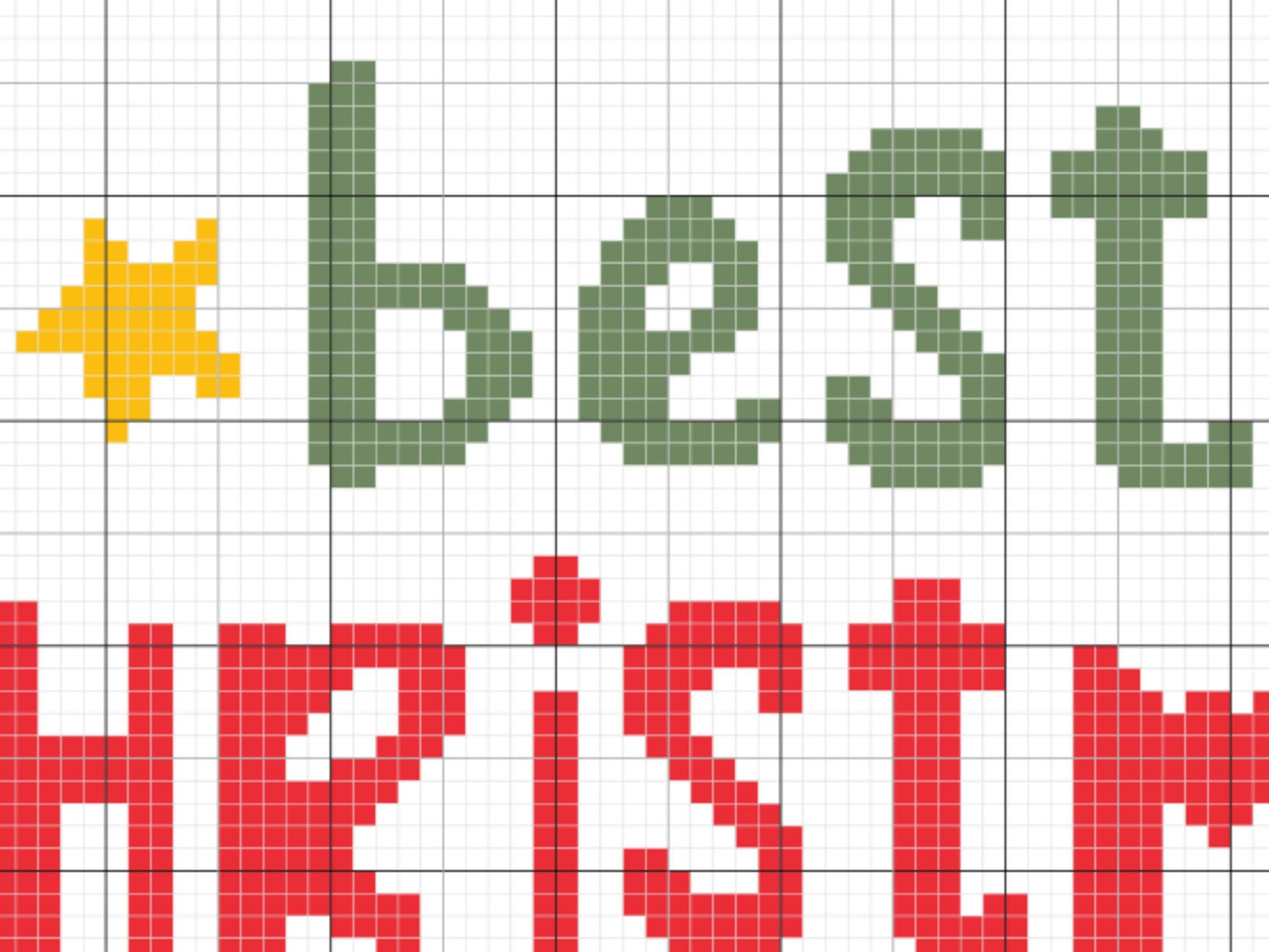 Best Christmas Wishes Graph and Pattern C2C & Tapestry Crochet - Christmas C2C Graphgan Winter Blankets - C2C Christmas Family Blanket Gifts