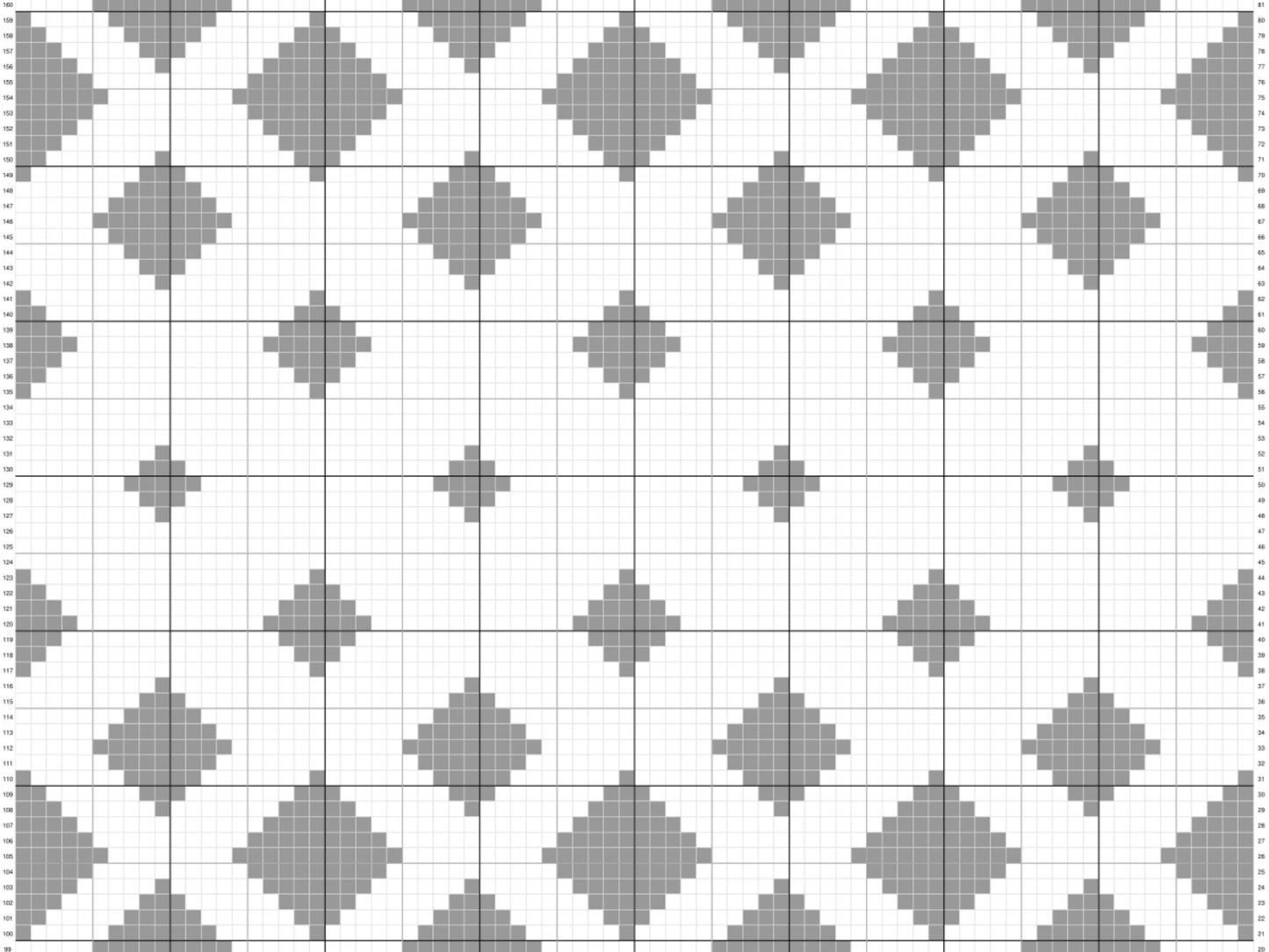 Fading Diamonds Print Graph and Pattern C2C & Tapestry Crochet - Diamonds Pattern Graphgan - C2C Diamond Blanket - C2C Diamond Blanket Gifts