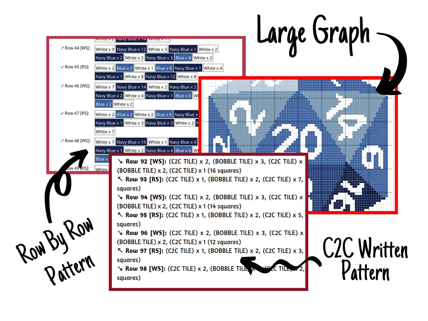 D&D D20 Dice Graph + Pattern C2C And Tapestry Crochet - 20 sided Die D20 Crochet Afghan Patterns C2C Fantasy Gaming Dice C2C Baby Blankets