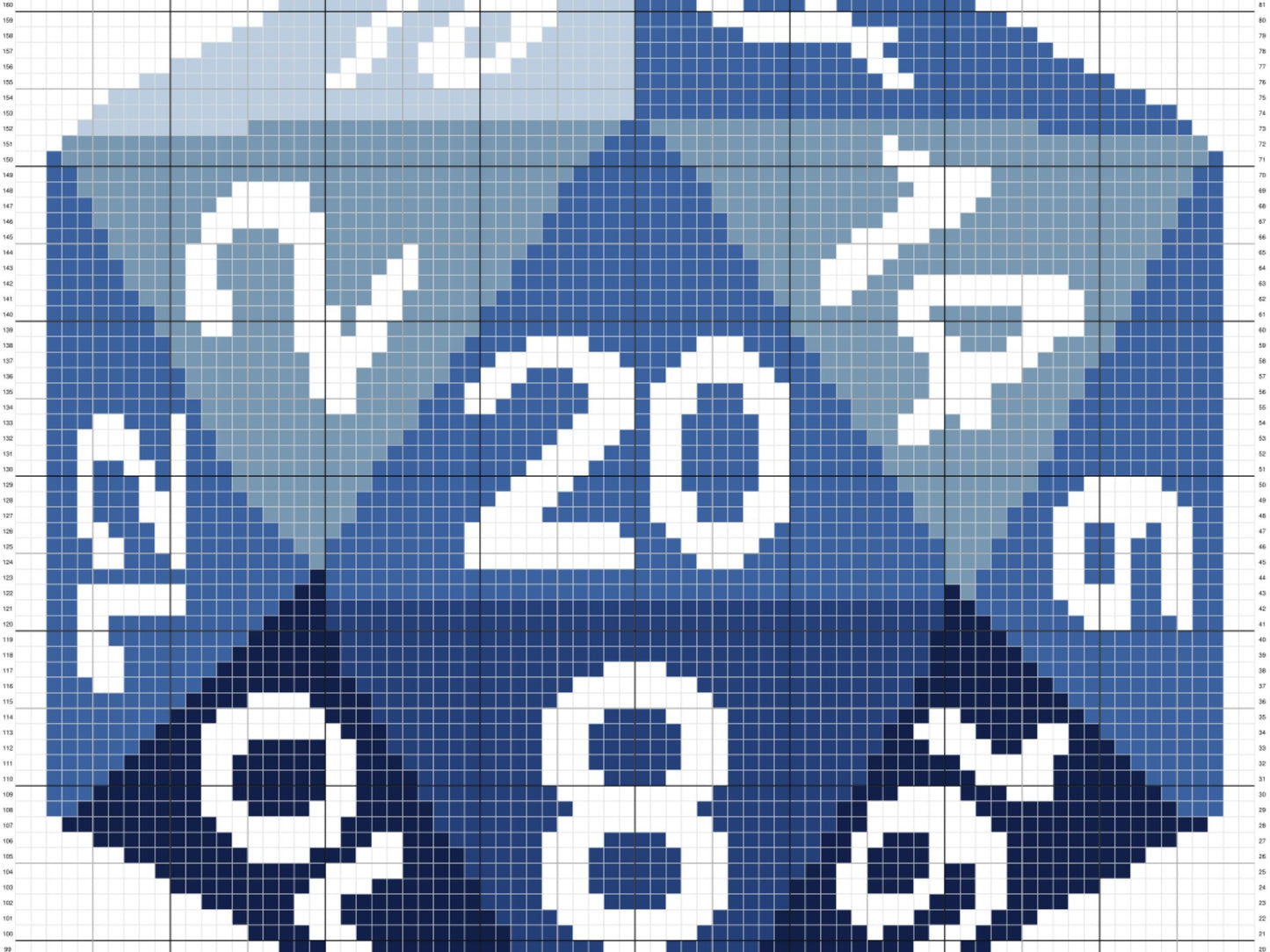 D&D D20 Dice Graph + Pattern C2C And Tapestry Crochet - 20 sided Die D20 Crochet Afghan Patterns C2C Fantasy Gaming Dice C2C Baby Blankets
