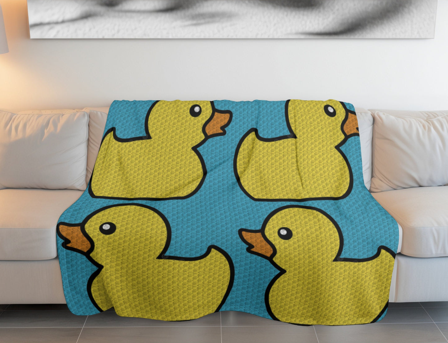Rubber Ducks Crochet Afghan With C2C & Tapestry Written Pattern | Crochet Duck Crochet Graphgan - Baby Gift Crochet Blanket C2C Duck Blanket