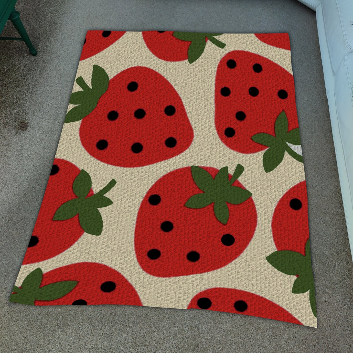 Summer Strawberry Print Graph and Pattern for C2C & Tapestry Crochet | C2C Crochet Strawberry Print C2C Strawberry Afghan Strawberry Blanket