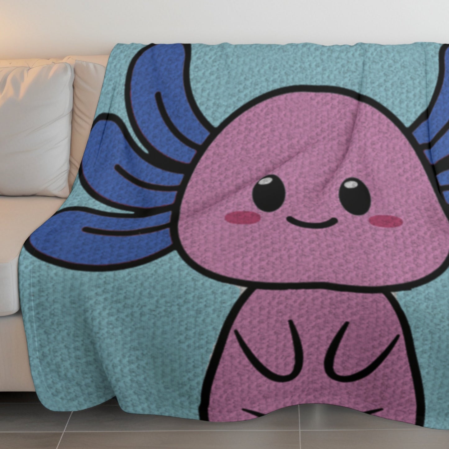 Baby Axolotl Graph & Pattern C2C and Tapestry Crochet | Crochet Axolotl Blanket C2C Axolotl Afghan Axolotl Baby Blanket Baby Gifts Birthday