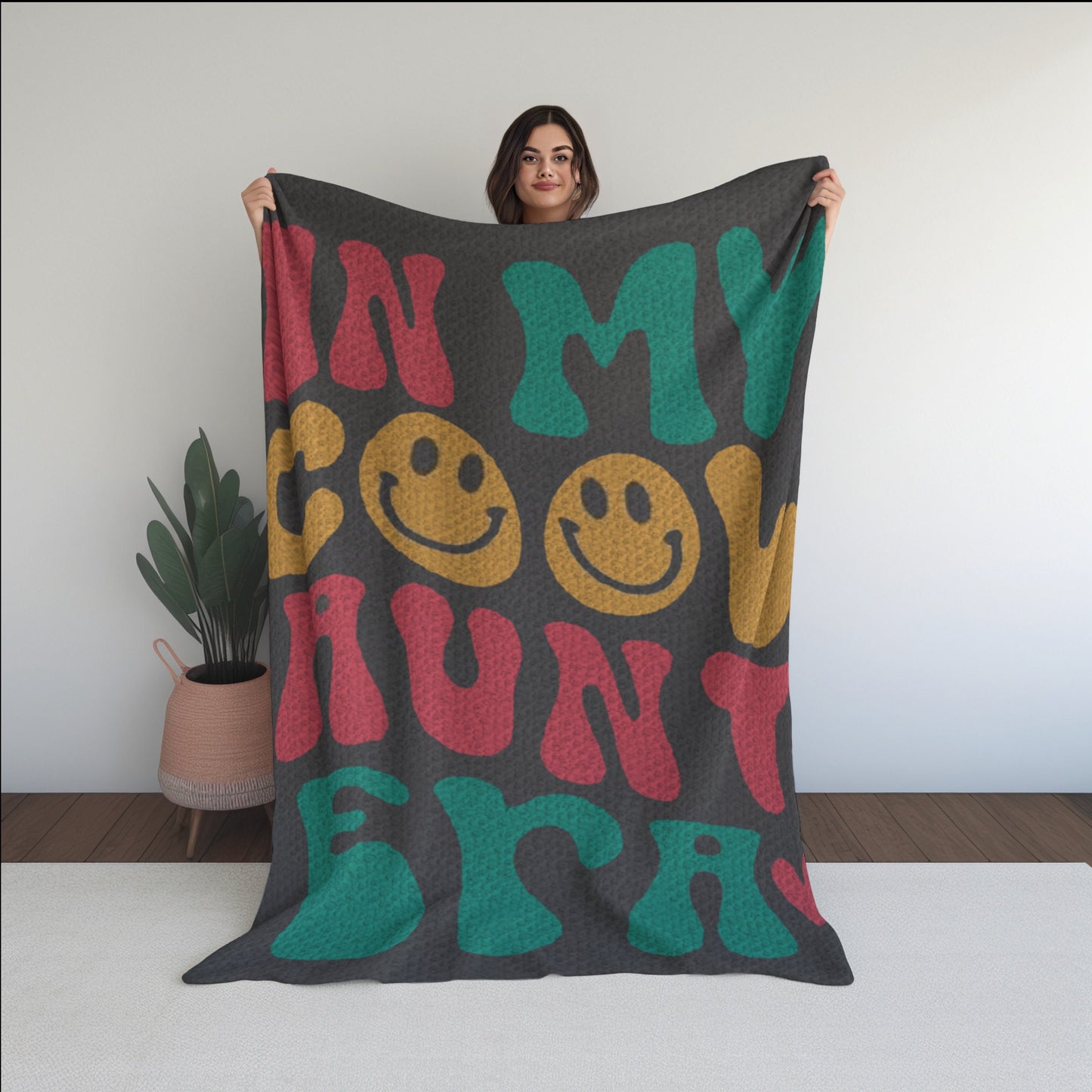 In My Cool Aunt Era Graph + Written Pattern For C2C & Tapestry Crochet | Afghan Gift For Aunt, Crochet Blanket For Aunt Who Has Everything