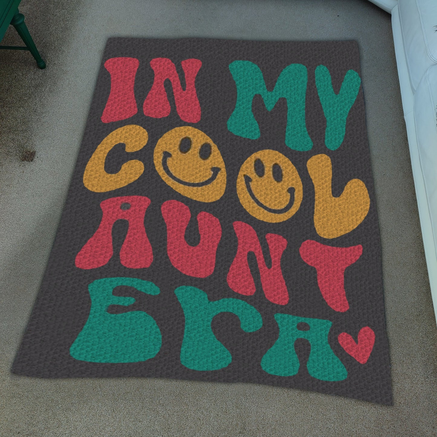 In My Cool Aunt Era Graph + Written Pattern For C2C & Tapestry Crochet | Afghan Gift For Aunt, Crochet Blanket For Aunt Who Has Everything