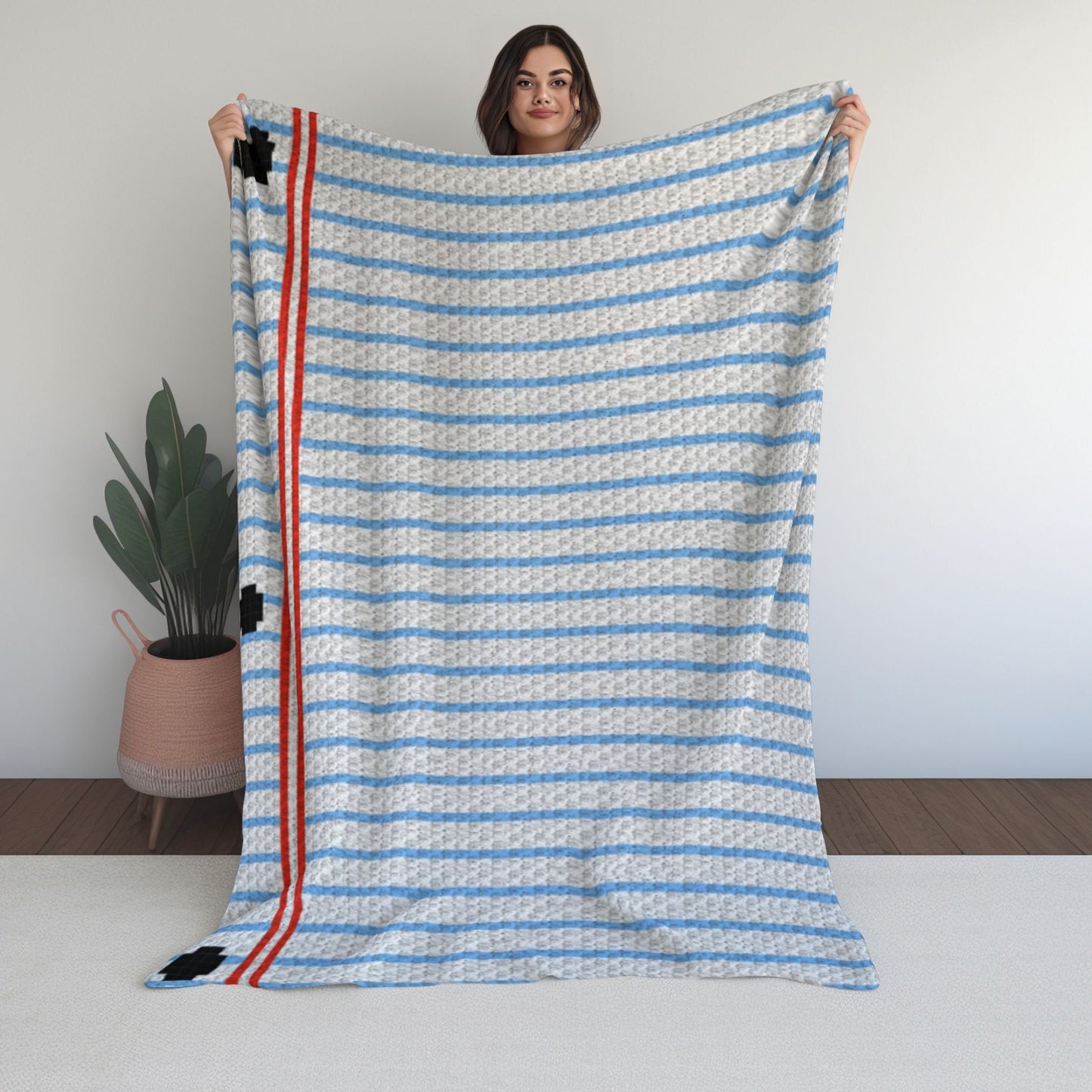 Notebook Paper Print Graph + Written Pattern For C2C & Tapestry Crochet | Back To Scool Gift, C2C Notebook Page Blanket Graphs Student Gift