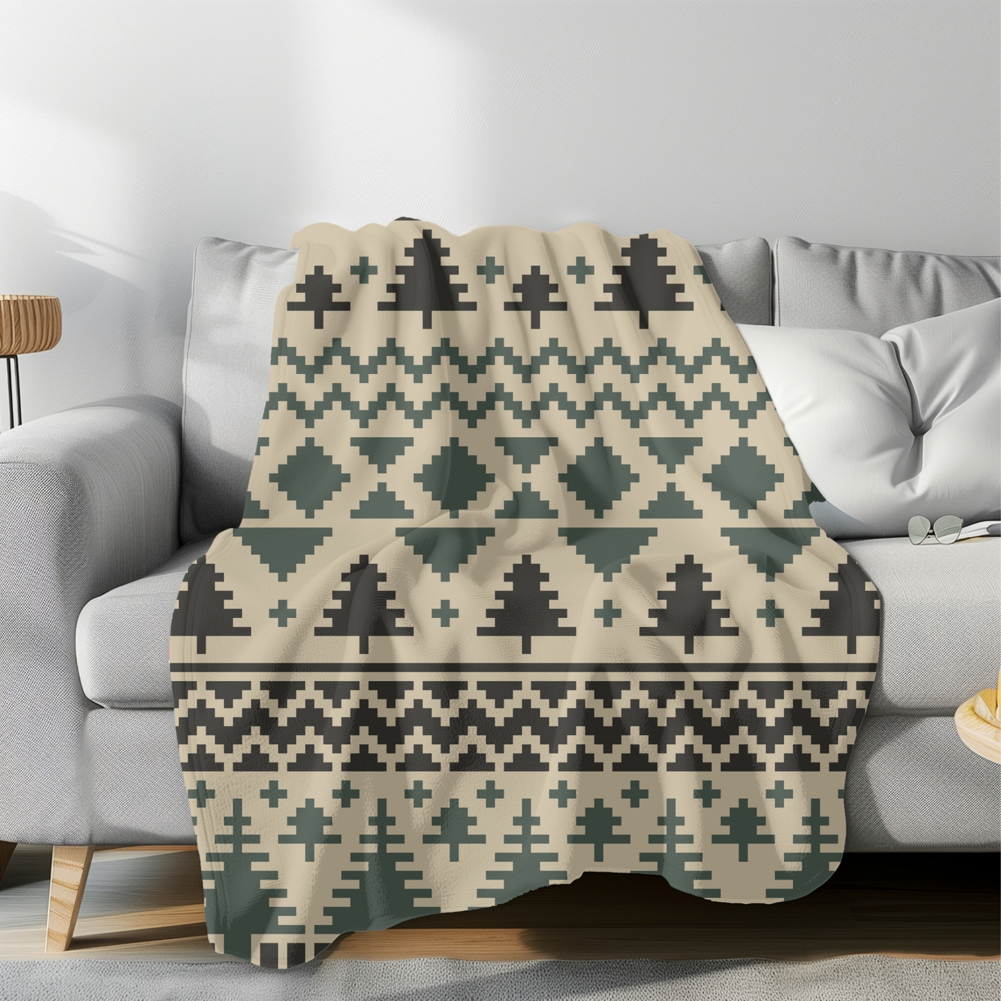 Sholach Christmas Tree Pattern Graph + Written Pattern For C2C & Tapestry Crochet - Christmas Trees C2C Crochet Pattern - Gifts For Holidays
