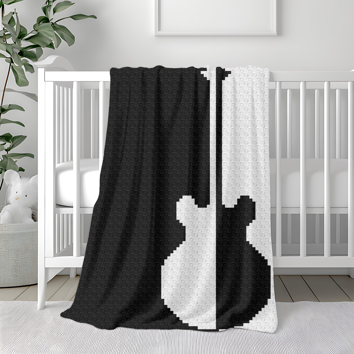 Grandioso Guitar Graph and Pattern C2C & Tapestry Crochet - C2C Guitar Blanket Graphgan - Musical Crochet Blanket - Teacher Gifts C2C Afghan