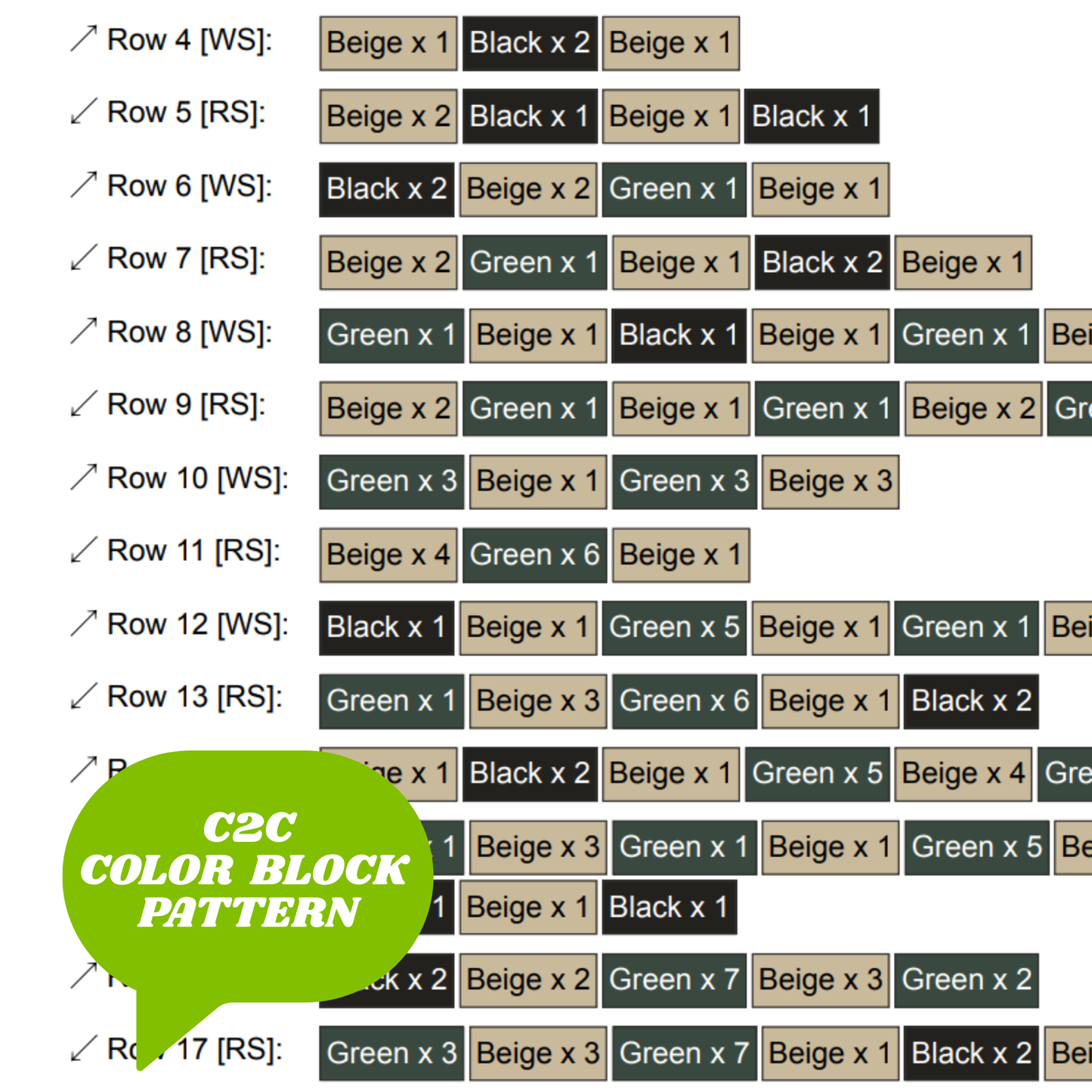 Sholach Christmas Tree Pattern Graph + Written Pattern For C2C & Tapestry Crochet - Christmas Trees C2C Crochet Pattern - Gifts For Holidays