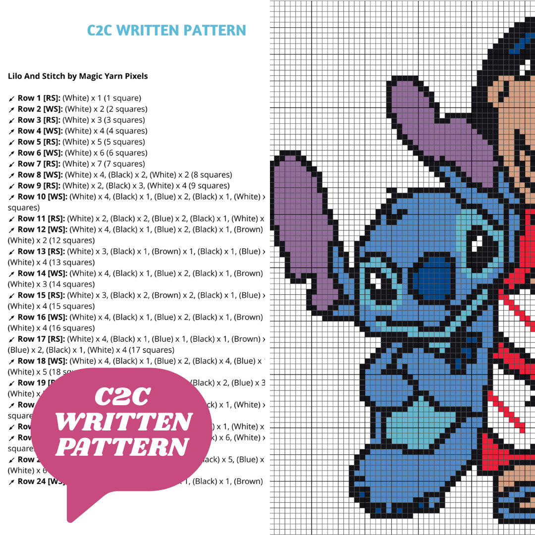 Lilo and Stitch by Magic Yarn Pixels