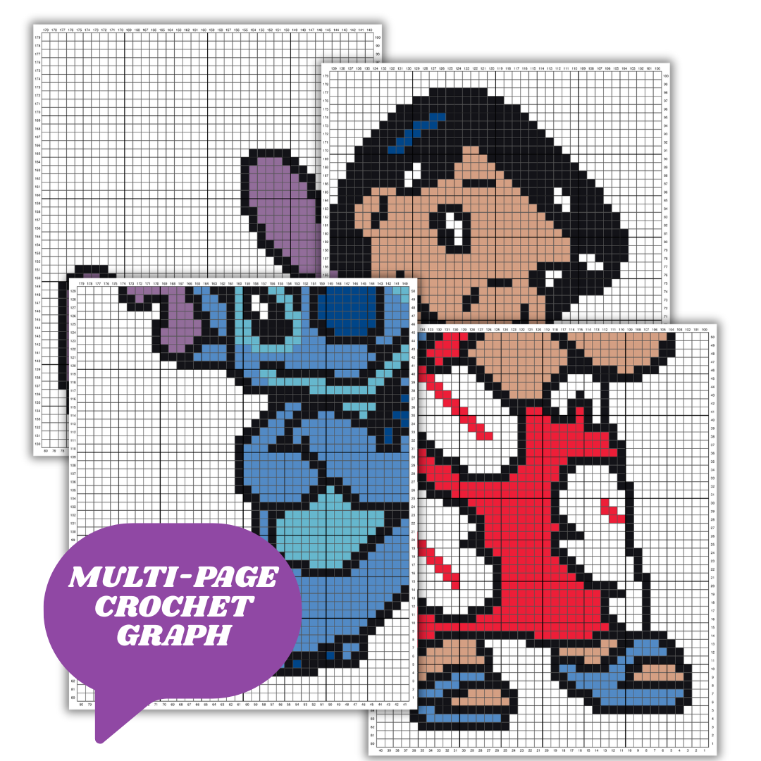 Lilo and Stitch by Magic Yarn Pixels
