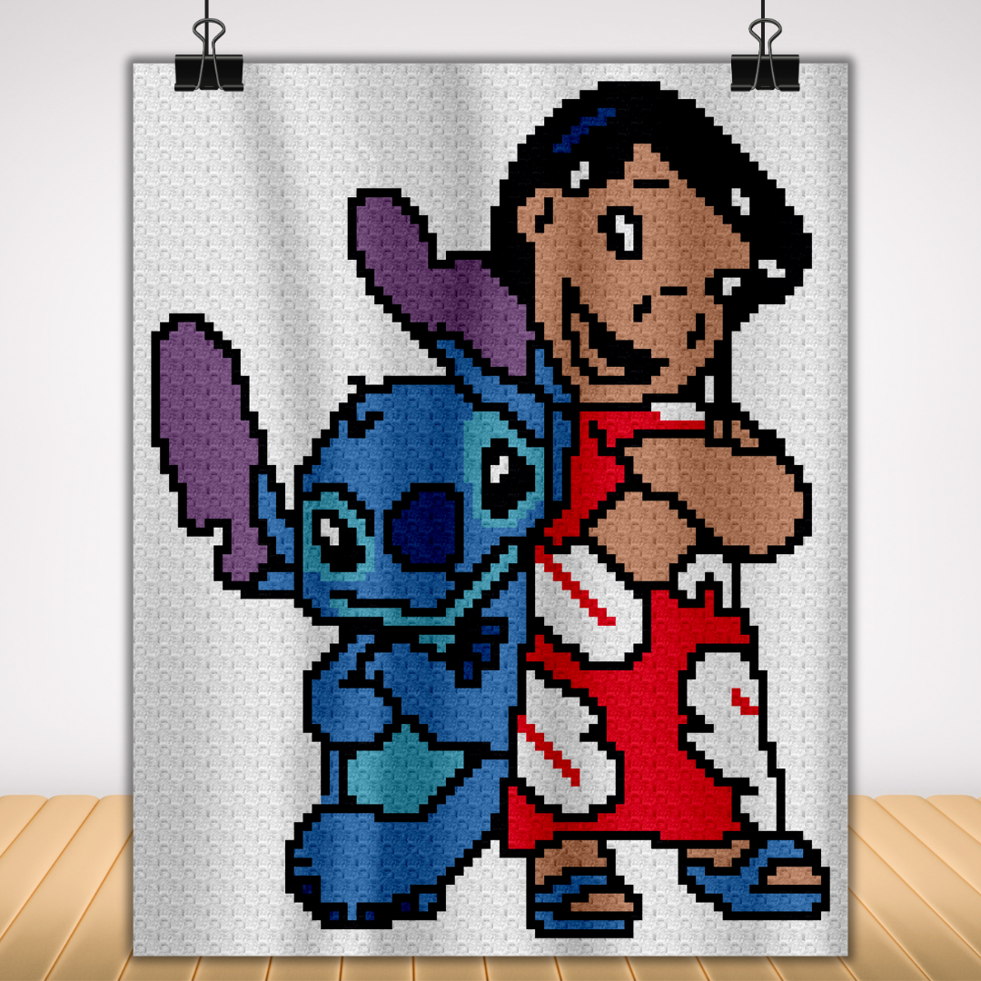 Lilo and Stitch by Magic Yarn Pixels