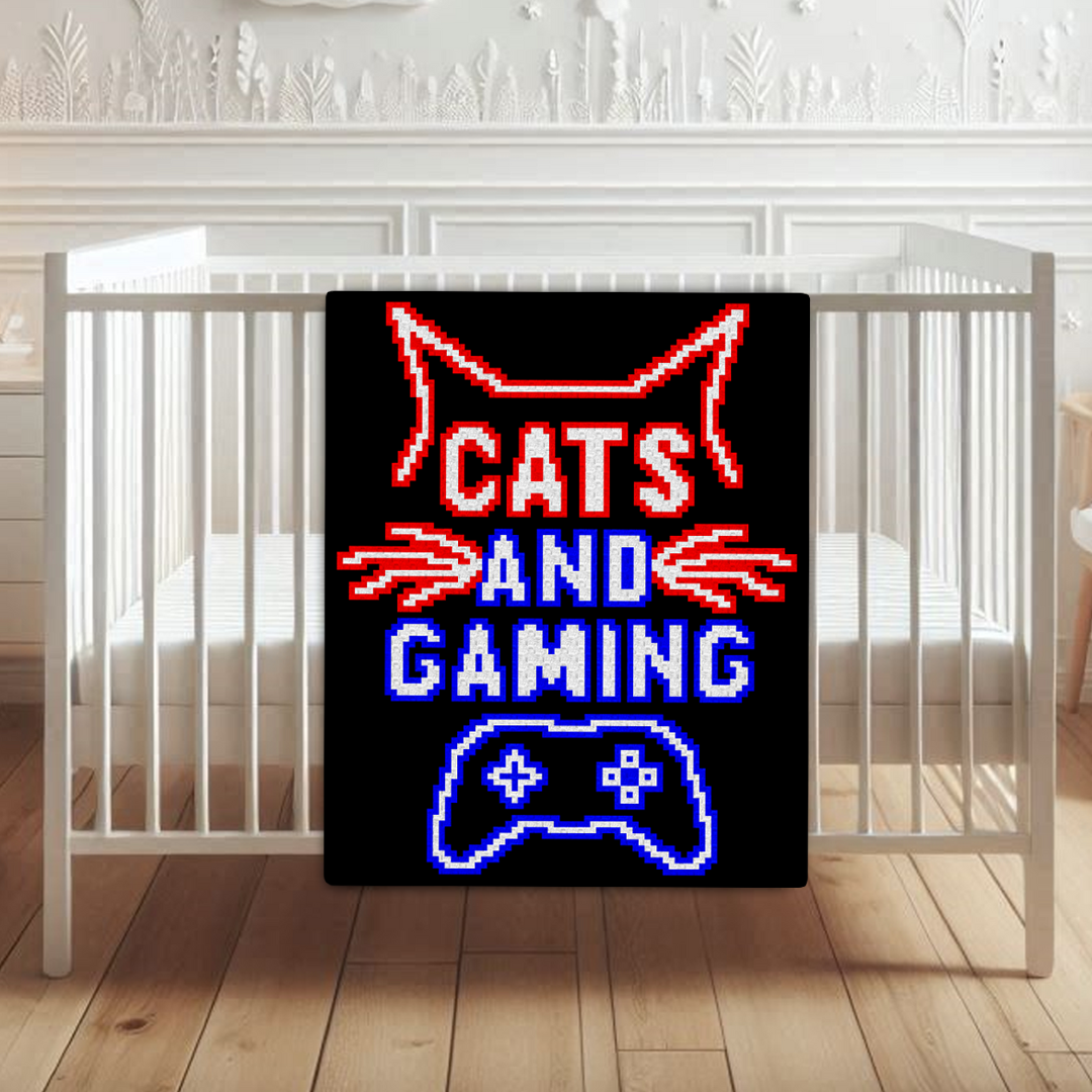 Cats & Gaming C2C Crochet Pattern by Magic Yarn Pixels