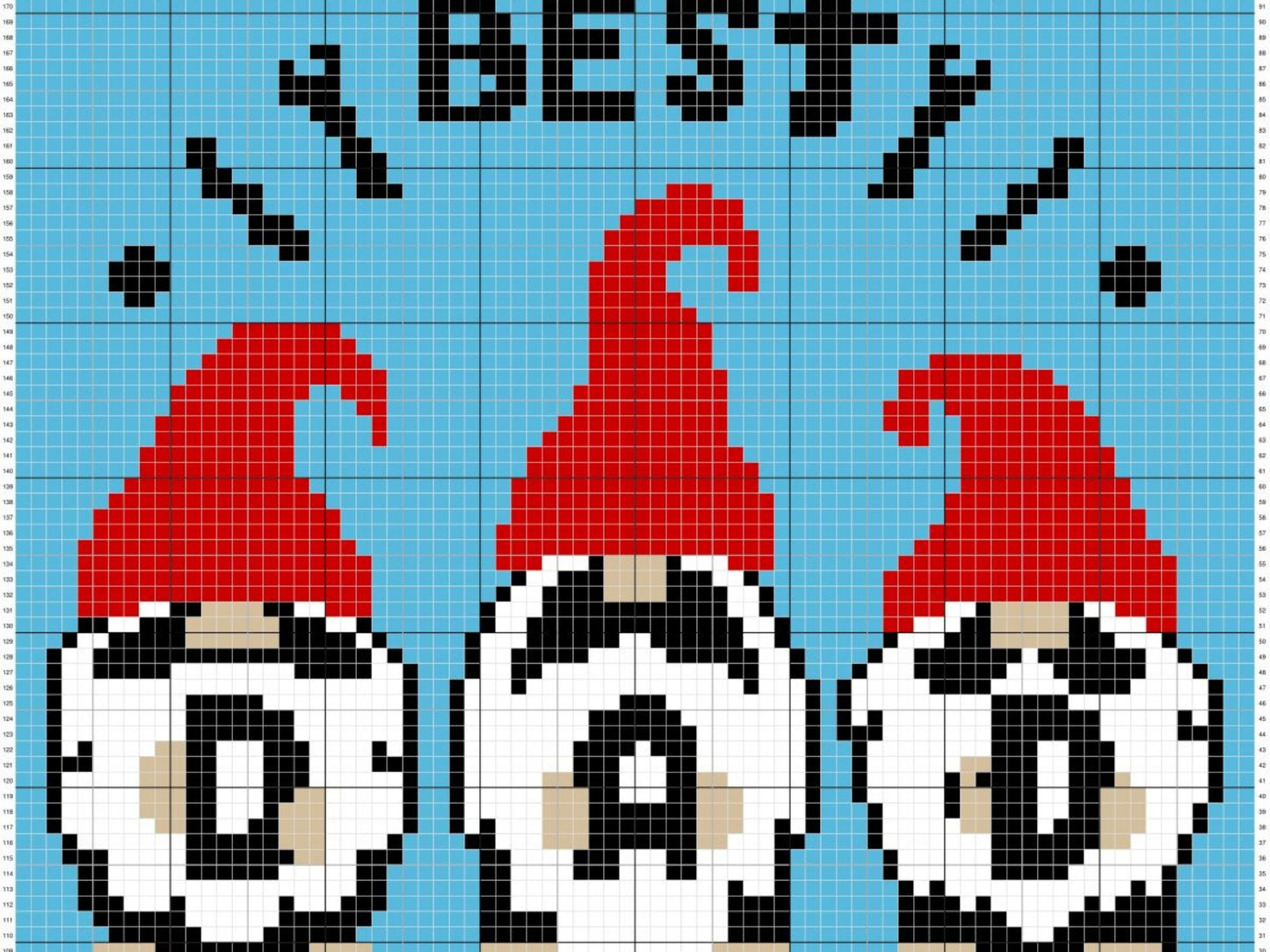 Best Dad Ever Graph + Written Pattern For C2C & Tapestry Crochet - Crochet Dad C2C Pattern - Dad Crochet Blanket - Fathers Day Blanket Gift