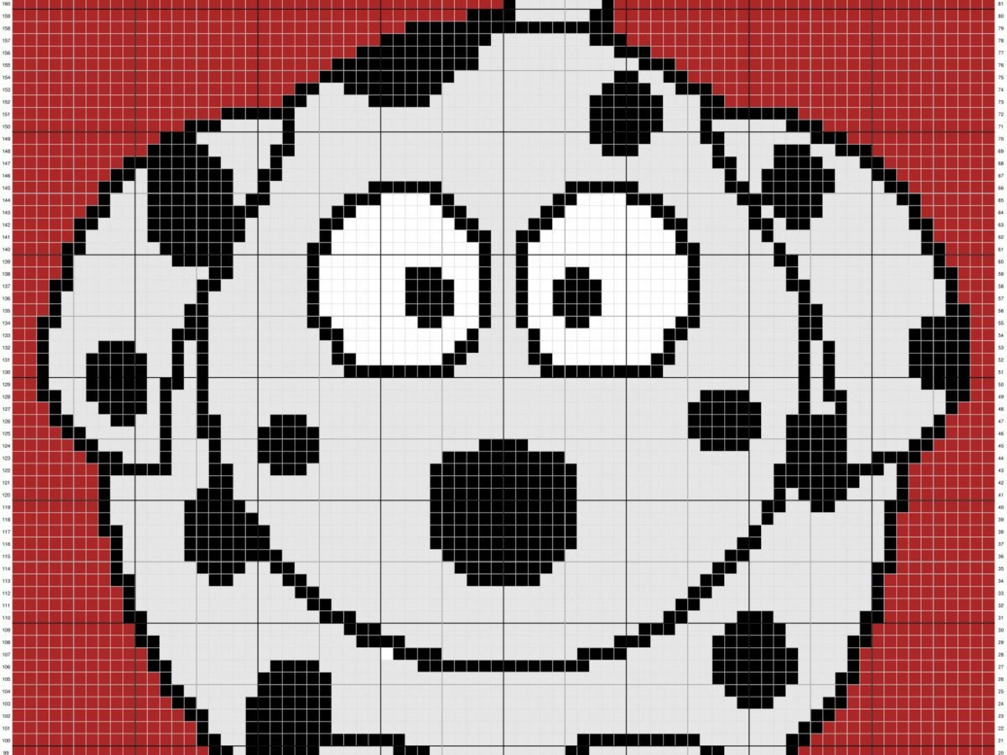 Baby Dalmatian Dog Graph + Written Pattern For C2C & Tapestry Crochet - Crochet Dalmatian C2C Graph - Dog Crochet Blanket - Dog C2C Afghan