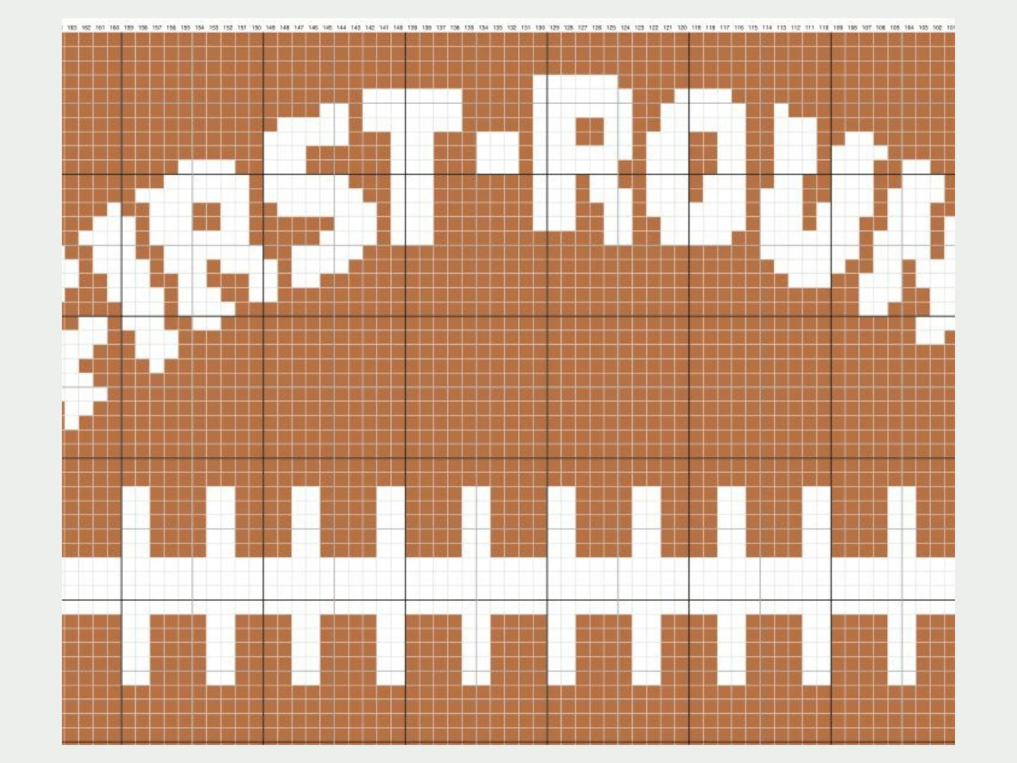 First Round Dad Pick Graph + Written Pattern For C2C & Tapestry Crochet - College Football C2C Graphgan - Crochet Baby Blanket - Baby Shower