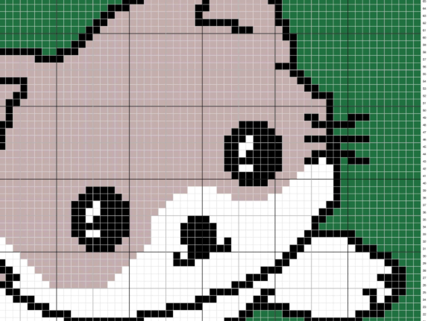 Baby Kitten Graph & Pattern C2C and Tapestry Crochet - Kitty Blanket Graphgan Kitty Cat Crochet Blanket - Crochet Cat C2C Blanket Gift Baby