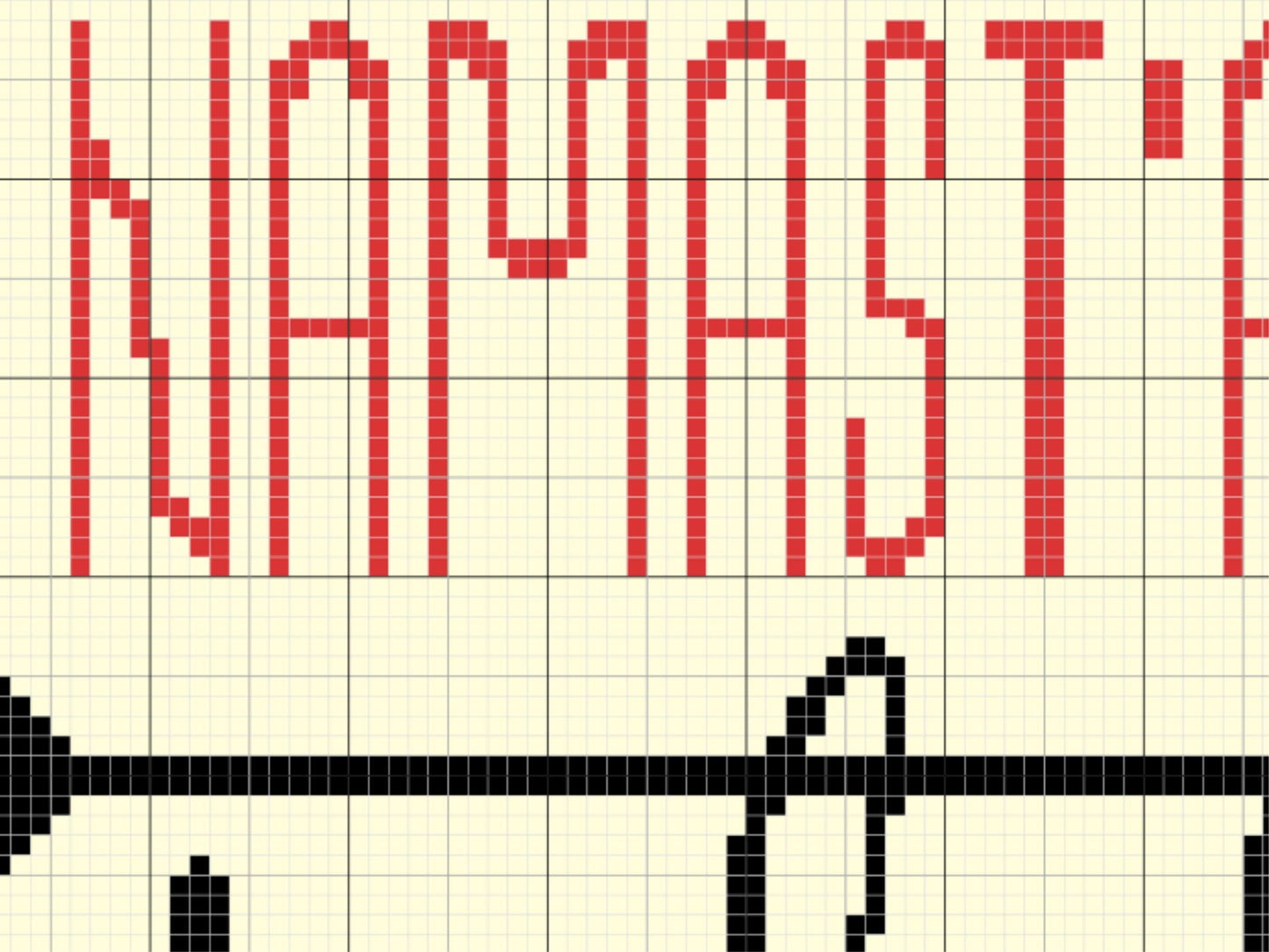 Namast'Ay In Bed Graph and Pattern C2C & Tapestry Crochet - Quote Graphgan - Modern Crochet Blanket - Crochet Bed Throw C2C Message Blanket