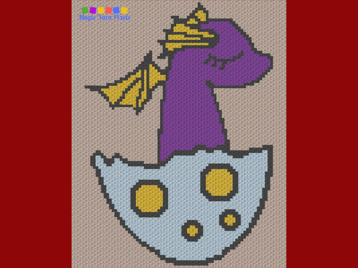 Baby Dragon Graph and Pattern C2C & Tapestry Crochet - Dragon Egg C2C Graphgan Crochet Dragon Blanket - Dragon Crochet C2C Blanket Baby Gift