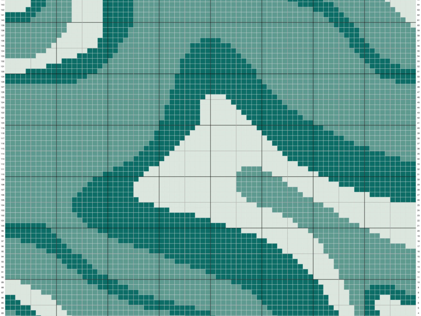 Abstract Marble Print Graph + Written Pattern For C2C & Tapestry Crochet - Waves Art Print C2C Crochet Pattern - Abstract Print Baby Blanket